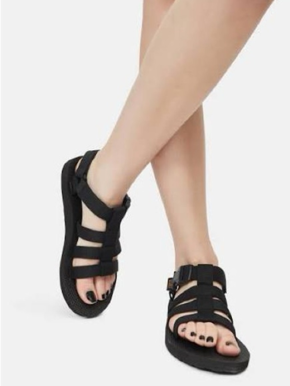 Women’s Teva Dorado Black Sandals Adjustable Size 11